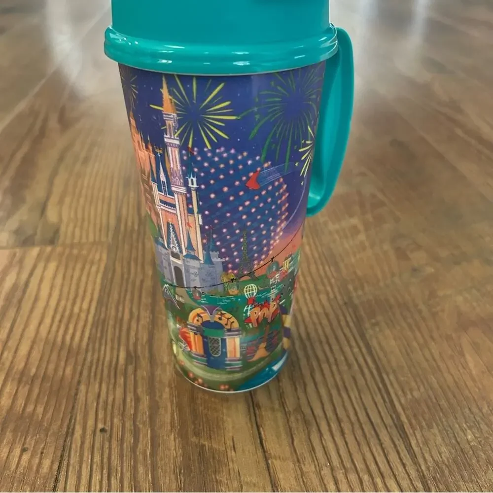Walt Disney World Resort Reusable Mug Insulated Teal Color